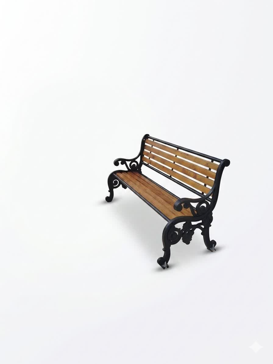 نیمکت پایه چدنی کدN80